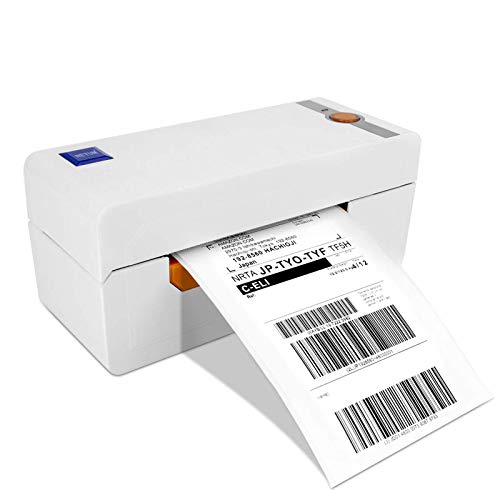 NETUM NT-1228BC Bluetooth Barcode Scanner, NT-LP110A Thermal Label Printer, High Speed Commercial Grade Direct Thermal Printer, 4×6 Printer, Barcode Printer,