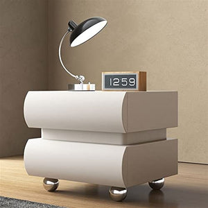 BinOxy Night Stand Bedside Table Bedroom Wood Storage Cabinet (Color: E, Size: 50 * 40 * 50cm)