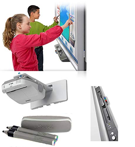 SMART 87" Interactive Whiteboard and Projector for Professional Collaboration and Classroom Presentations