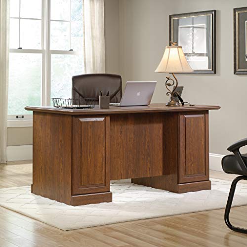 Sauder 418646 Orchard Hills Executive Desk, L: 64.33" x W: 29.53" x H: 30.28", Milled Cherry finish