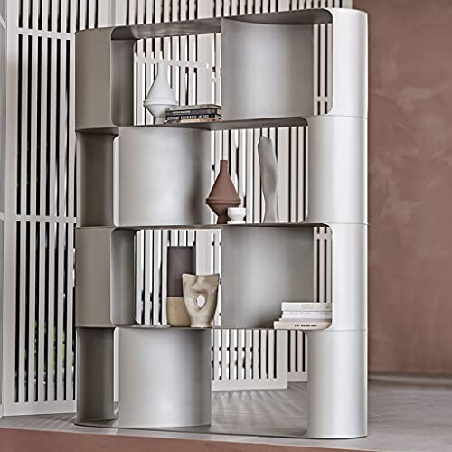 TEXBOOK Stainless Steel Multi-Layer Bookshelf Rack - Creative Simple Floor Display Stand