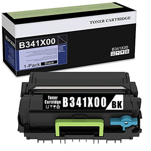 1 Pack Remanufactured Compatible B341X00 Toner Cartridge Replacement for Lexmark B3340dw B3442dw MB3442adw Printer Cartridge (Black).
