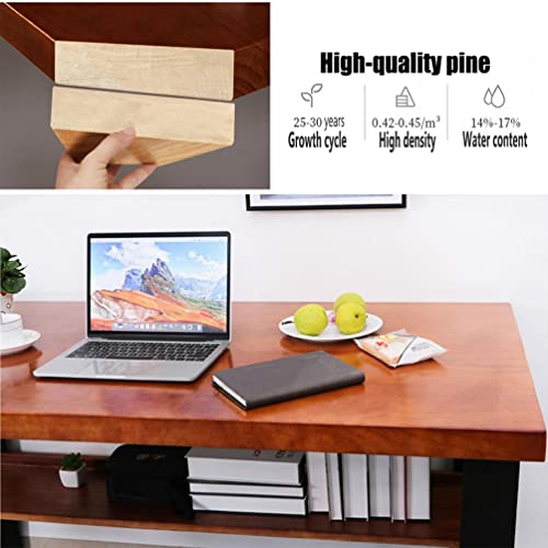 Industrial Style Solid Wood Computer Desk 300x120x75cm