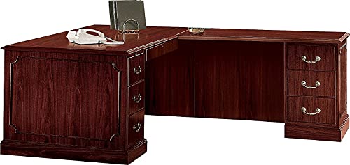 HON 94284LNN 94000 Series Mahogany Desk - 66w x 30d x 29-1/2h