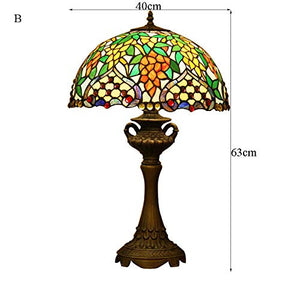 Tiffany Europaische retro style hand-painted stained glass table lamp