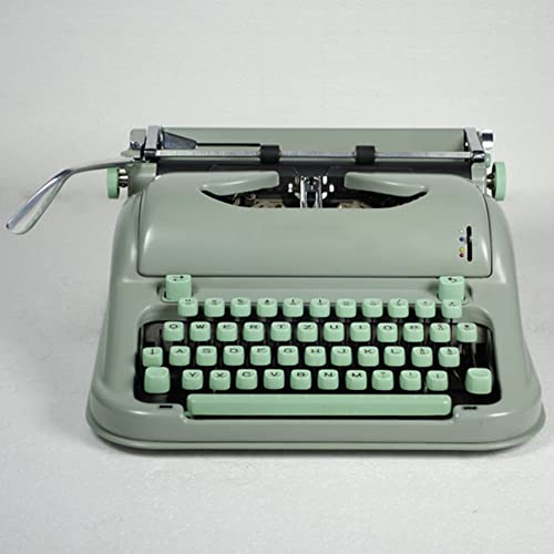 Amdsoc Rare Typewriter - Antique Mechanical Literature Art - Green