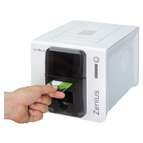 Evolis Zenius Single-Side ID Card Printer - Grey Brown - ZN1U0000TS