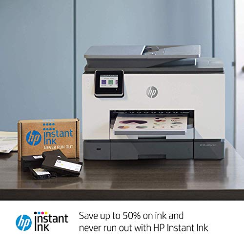 HP OfficeJet Pro 9025 All-in-One Wireless Printer Single-pass (Automatic) Document Feeder and Two Paper Trays  Smart Home Office Productivity  Instant Ink and Amazon Dash Replenishment Ready (1MR66A)