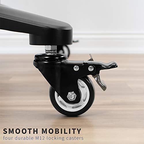 VIVO Mobile TV Cart for 32-120 inch Screens up to 308 lbs, Black, STAND-TV120B