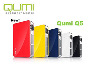 Vivitek Qumi Q5 500 Lumen WXGA HD 720p HDMI 3D-Ready Pocket DLP Projector with 4GB Memory (Black)