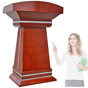 ZEELYDE Acrylic Wooden Lectern Podium Stand