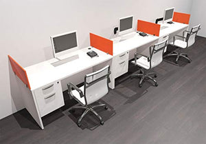 UTM Furniture Modern Acrylic Divider Office Workstation Desk Set, OF-CPN-SPO25