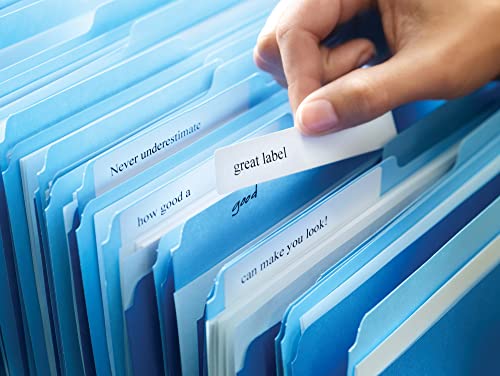 Avery File Folder Labels, TrueBlock Technology, Permanent Adhesive, 2/3" x 3-7/16", Box of 1,500, Case Pack of 5 (5366)