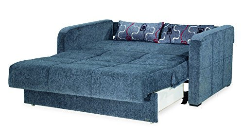 Casamode Ferra Fashion Loveseat Sleeper Gray Chennile