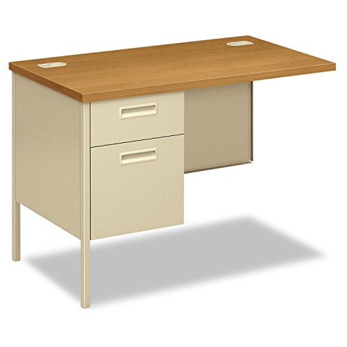 HON Metro Classic Series Workstation Return, Left, 42w x 24d, Harvest/Putty