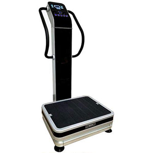 HEALTH AND MED.COM GForce Pro S - 1500W Dual Motor Whole Body Vibration Plate Exercise Machine (Black/Silver, 1500W)