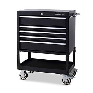 Montezuma 30" 5-Drawer Rolling Tool Organizer Metal Storage Utility Cart