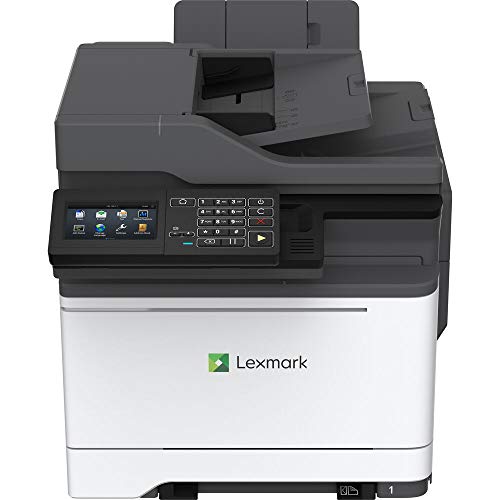 Lexmark MC2535adwe Multifunction Color Laser Printer (42CC460) + Ethernet Cable + Deluxe Cleaning Set + High Speed USB Printer Cable - Base Bundle