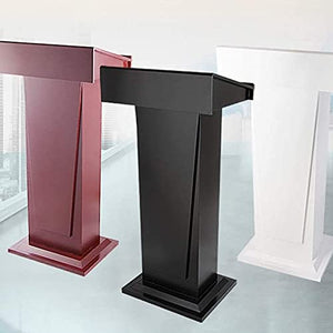 None Lectern Podium Stand Double-Layer Storage Tilt Table Solid Wood Materials