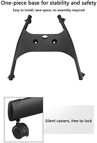 TV Rack Furniture Mobile TV Cart with Mount, 32-65 Inch Flat Display Height Adjustable, Caster, 2 Shelves, Full Motion