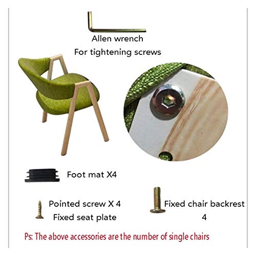 SKUAI Office Conference Coffee Table Chair Set - Small Modern Round Table + 4 Chairs