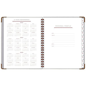 AT-A-GLANCE Weekly / Monthly Planner, January 2018 - January 2019, 8-3/4" x 11", Hardcover, Signature Collection, Gray (YP90512)