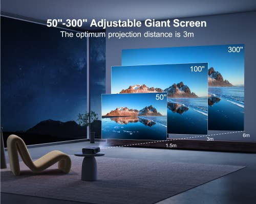 WiMiUS 4K WiFi Projector with Auto Focus & Bluetooth 5.2