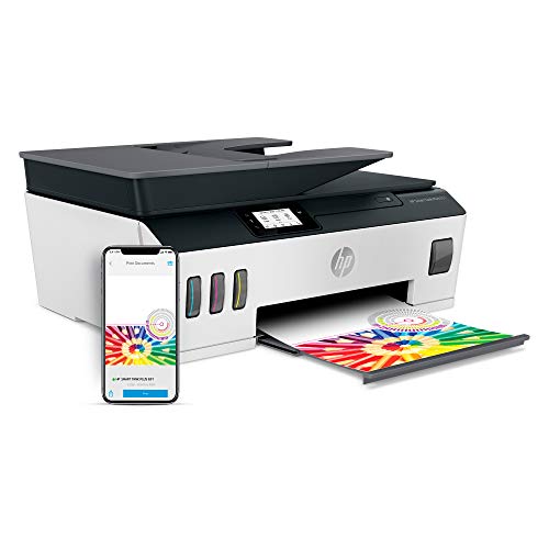 HP Smart -Tank Plus 651 Wireless All-in-One Ink -Tank Printer | up to 2 Years of Ink in Bottles | Auto Document Feeder | Mobile Print, Scan, Copy (7XV38A)