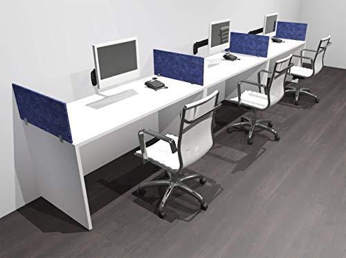 UTM Furniture Modern Acoustic Divider Office Workstation Desk Set - Three Person, of-CPN-SPRB5