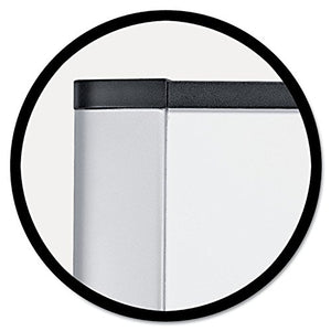 3M Melamine White Dry Erase Board, 48 X 36, Silver Aluminum Frame (M4836a)