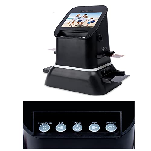 COMDS 120 Film Slide Scanner, 4.3-inch LCD Screen, Convert Negative & Slides to Digital JPEG