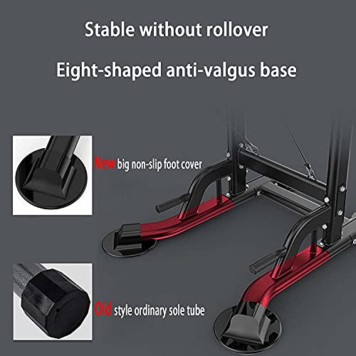 Gym Strength Exercise Power Tower Dip Tower Station Power Tower Adjustable Pull Up Station Multifunction Pull Up Bars for Home Gym Strength Training Fitness Workout Exercise Equipment for Adults, Chil