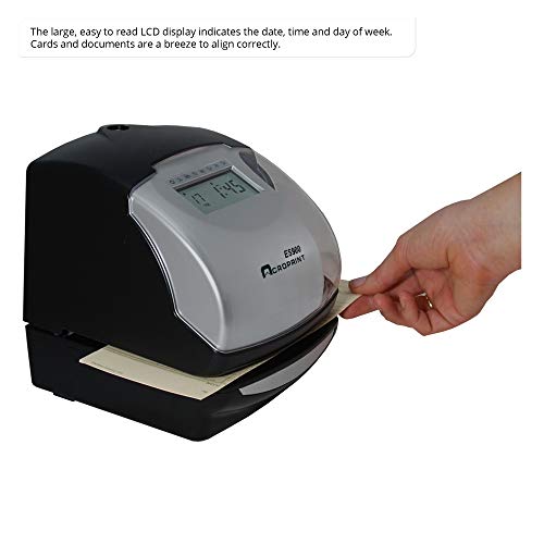 Acroprint ES900 Electronic Payroll Recorder/Time Stamp/Numbering Machine