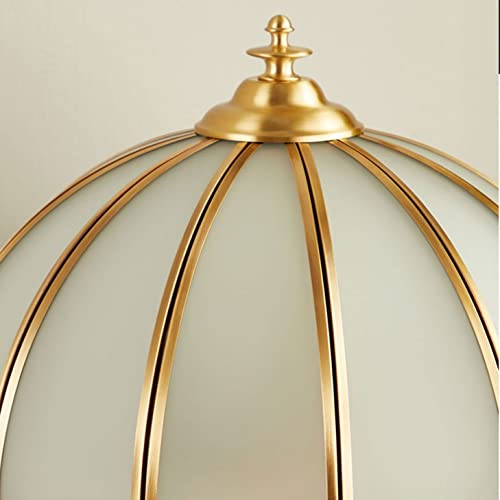 European Light Luxury Desk Lamp Copper Antique Bedside Lamp