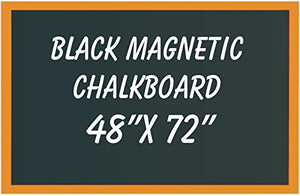 NEOPlex 48" x 72" Wood Framed Black Magnetic Chalkboard