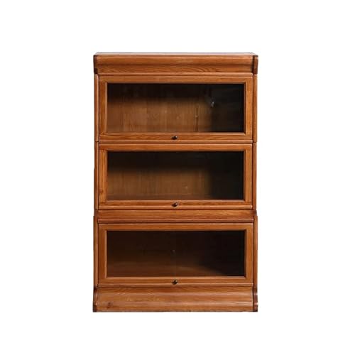 Crafters and Weavers 33" Wood Barrister Bookcase in Cherry