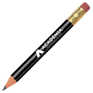 Personalized Round Golf Pencil with Eraser Printed with Your Company/School Name/Logo or Message - 1440 QTY