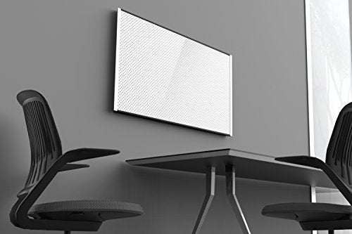 Iceberg 34111 Perforated Steel Magnetic Bulletin Board, 1.32" Height, 40.125" width, 24.75" Length,,White