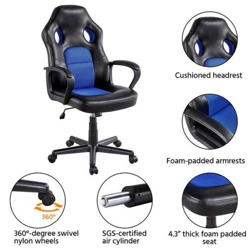 Simple Home Office Chair, Writing Desk and Office Corner Computer Desk Set for Office Bedroom