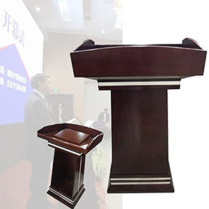 None Lectern Podium Stand Solid Wood Conference Room School Training Host Desk Hotel Wedding Reception Desk #2