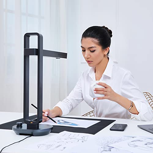 CZUR Aura Pro Portable Book Scanner, A3 Document Scanner, Auto-Flatten & Fingerprint Removal Technologies