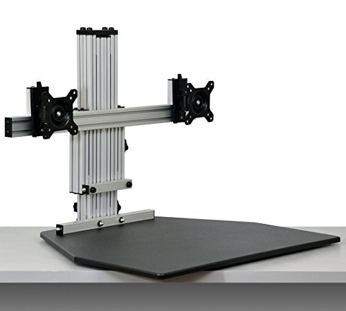 Kangaroo Elite- Black- Height Adjustable Standing Desk (Black)