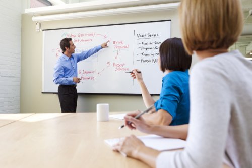 3M Porcelain Dry Erase Board, 96 x 48-Inches, Widescreen Aluminum Frame
