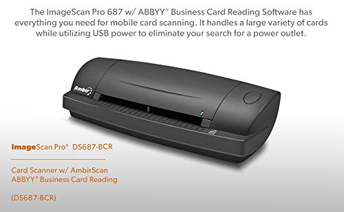 ImageScan Pro 687 w/ABBYY Business Card Reader Software