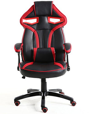 BTEXPERT Ergonomic High Back PU Leather Office Chair Gaming Chair, Reclining Leaning Napping Headrest Lumbar Pillow Support