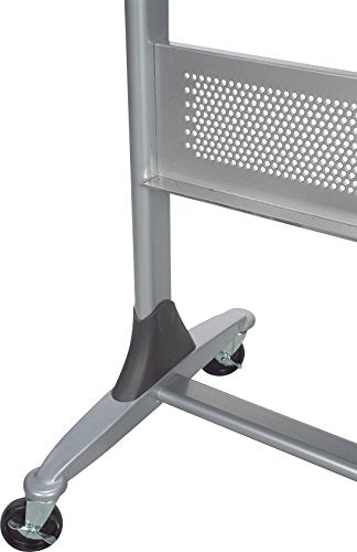 Best-Rite 669RG-DD Platinum Mobile Reversible Whiteboard Easel, 4 x 6 Feet Panel Size, Porcelain Steel Markerboard Surface
