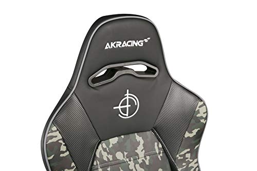 AKRacing Masters Series Premium Gaming Chair with High Backrest, Recliner, Swivel, Tilt, 4D Armrests, Rocker and Seat Height Adjustment Mechanisms with 5/10 Warranty - Camouflage