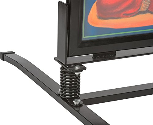 Displays2go 24 x 36 Inch Sidewalk Sign, Waterproof, Snap Frame, Spring Base, 2 Sided, Black (OWS2436B)