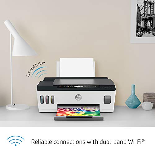 HP Smart-Tank Plus 551 Wireless All-in-One Ink-Tank Printer | up to 2 Years of Ink in Bottles | Mobile Remote Print, Scan, Copy (6HF11A)