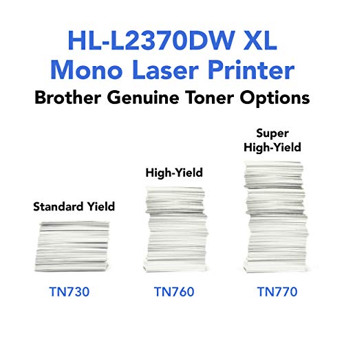 Brother Compact Monochrome Laser Printer, HL-L2370DWXL Extended Print, Up to 2 Years of Printing Included, Wireless Printing, Amazon Dash Replenishment Ready
